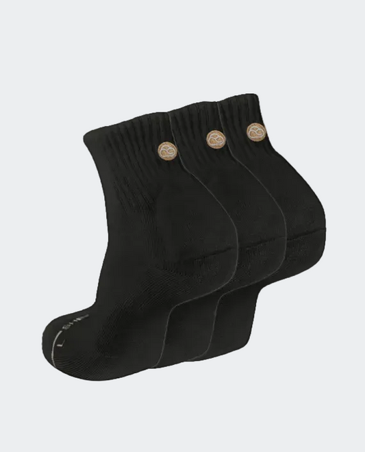 black quater socks pack of 3