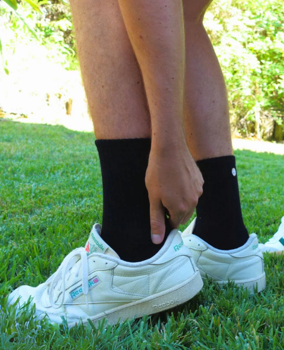 black crew socks