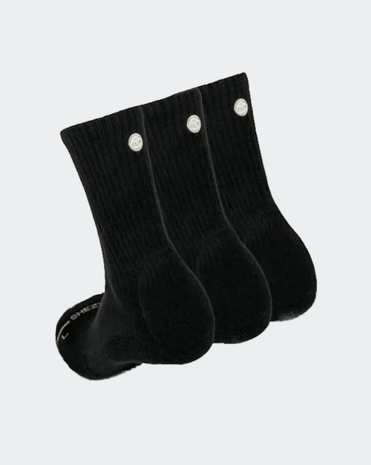 black crew socks pack of 3