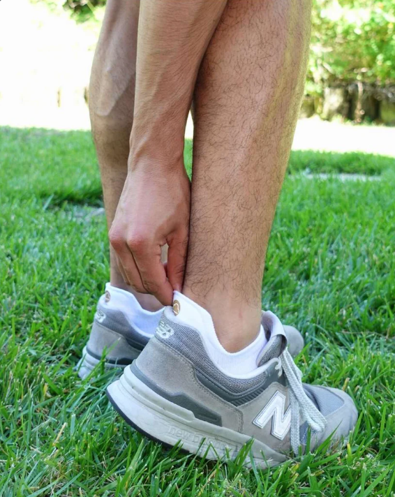 white ankle socks