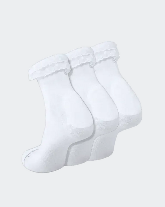 white lace socks pack of 3