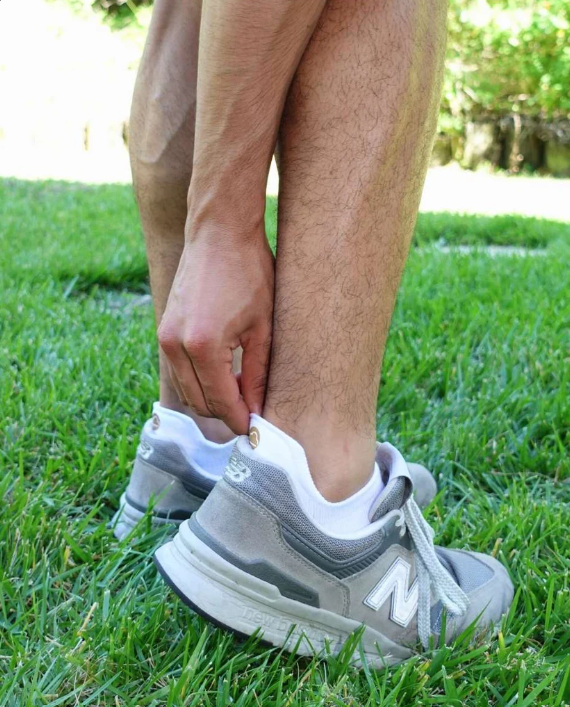 white ankle socks