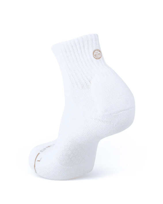 white quater socks