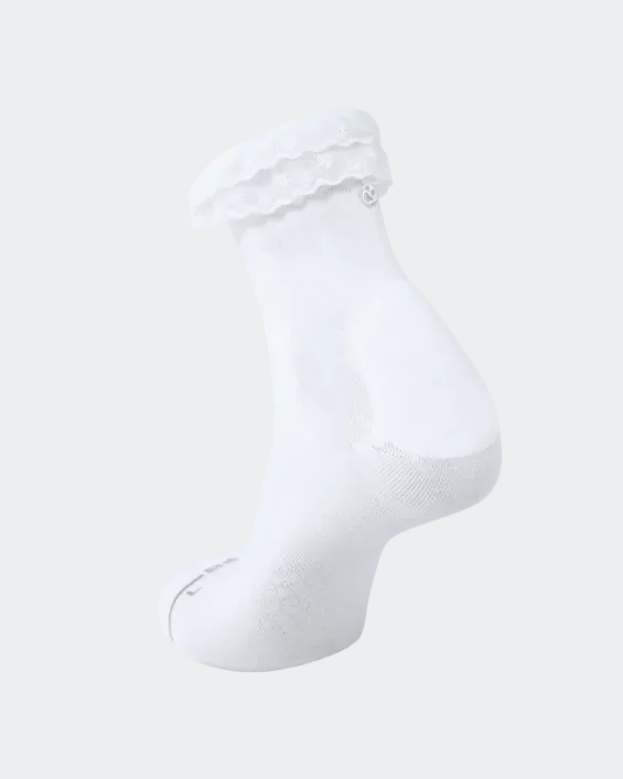 white lace socks